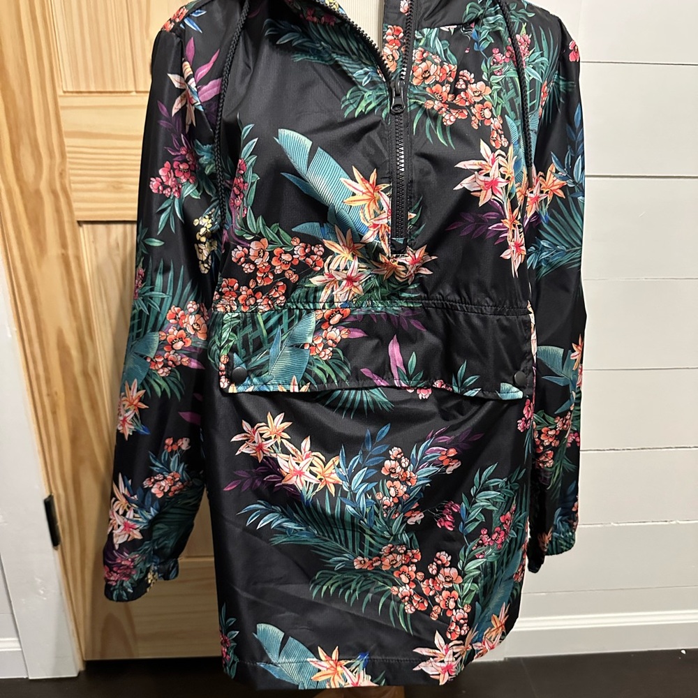 Floral Windbreaker Jacket